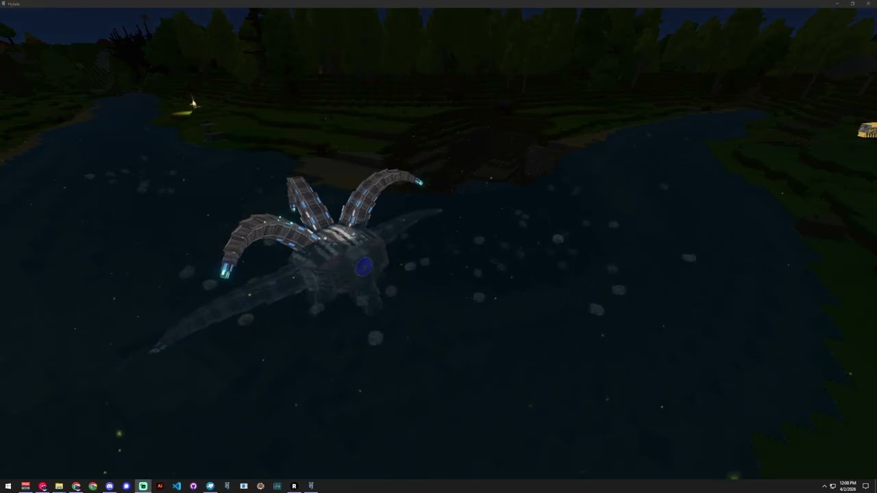 Video: Hytale - Momma CyberKraken with her drone army #HytaleHD #Blockbench #HytaleModding