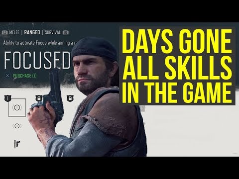 Days Gone Gameplay - ALL SKILLS In The Game (Days Gone PS4) Video