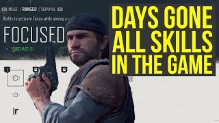 Days Gone Gameplay - ALL SKILLS In The Game (Days Gone PS4)