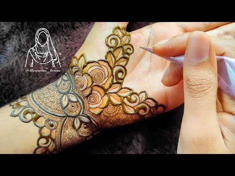 Very Beautiful Prettiest Henna Design for hands | Latest heavy Palm Henna designs  #thouseenshenna