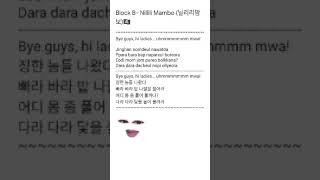 Download lagu lirik lagu Nillili Mambo#blok B mp3