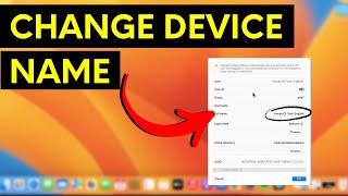 How To Change Device Name On Macbook Air/Pro Or iMac