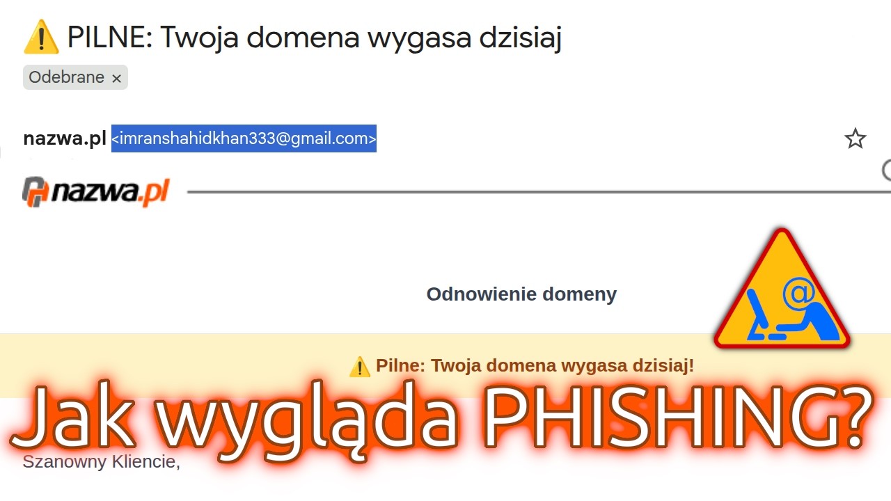 Phishing - what it looks like, what to watch out for