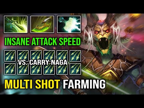 This HAPPEN When Pro Medusa Get Free Farm +944 GPM Insane Multishot Vs Carry Naga Siren Dota 2
