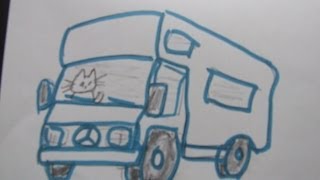 preview picture of video 'Katze fährt im Wohnmobil zum Walchensee / Übernachtung am Wohnmobilstellplatz'