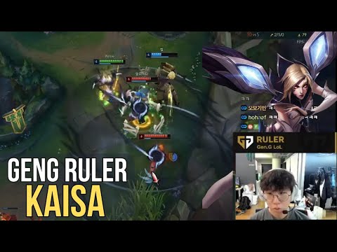 New GENG Ruler Stream Kaisa vs Korea Challenger Ezreal Engsub