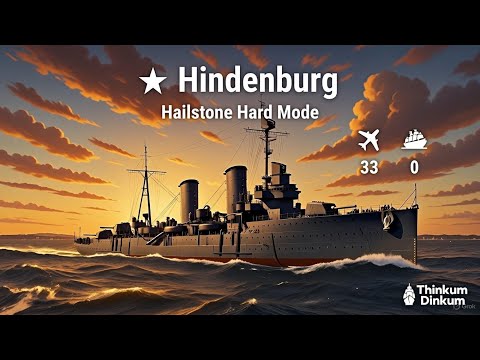 Hindenburg Gameplay: 394K Damage in War Tales Hailstone Hard Mode | World of Warships Legends