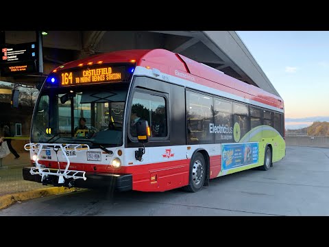 TTC Full Westbound Ride Video on 6616 on route 164 Castlefield to Mount Dennis Station