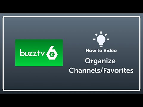 Organizing Channels / Favorites