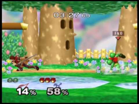 [SSBM] Finest KO (Samus/Y.Link) Vs.  OldManTito (Roy) - 5-24-13