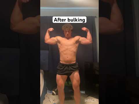 1 YEAR LEAN BULK TRANSFORMATION #trending #motivation #trendingshorts #transformation #gym #workout