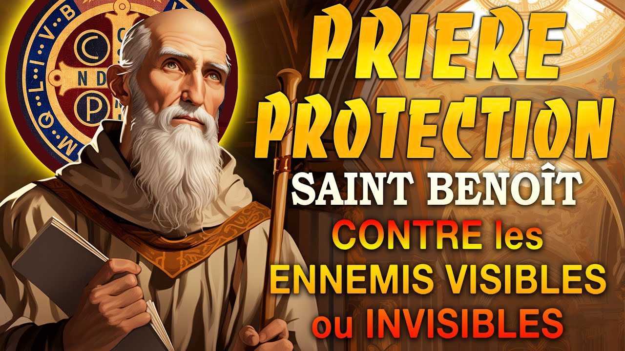 Prière à SAINT BENOIT contre les ENNEMIS VISIBLES ou INVISIBLES ✨PUISSANTE Prière de PROTECTION