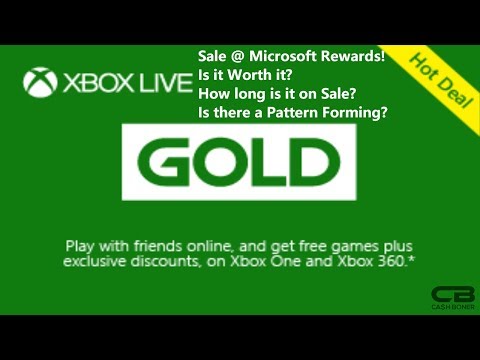 Xbox Live Gold Sale on Microsoft Rewards - Redeem for Less Points! Is there a Pattern Forming?