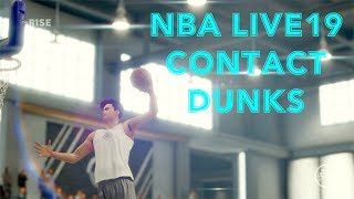 CONTACT DUNKS ON NBA LIVE 19 DEMO