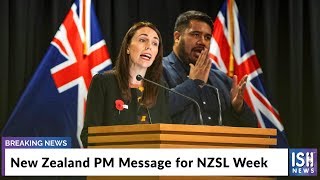 New Zealand PM Message for NZSL Week