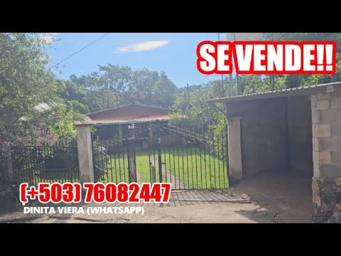 CASA DE 5 HABITACIONES CON TERRENO SANTA ISABEL ISHUATÁN SONSONATE