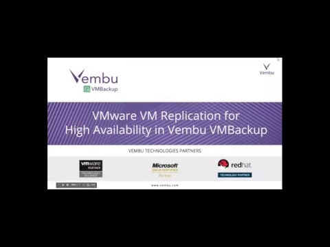 VMware VM Replication for High Availability in Vembu VMBackup