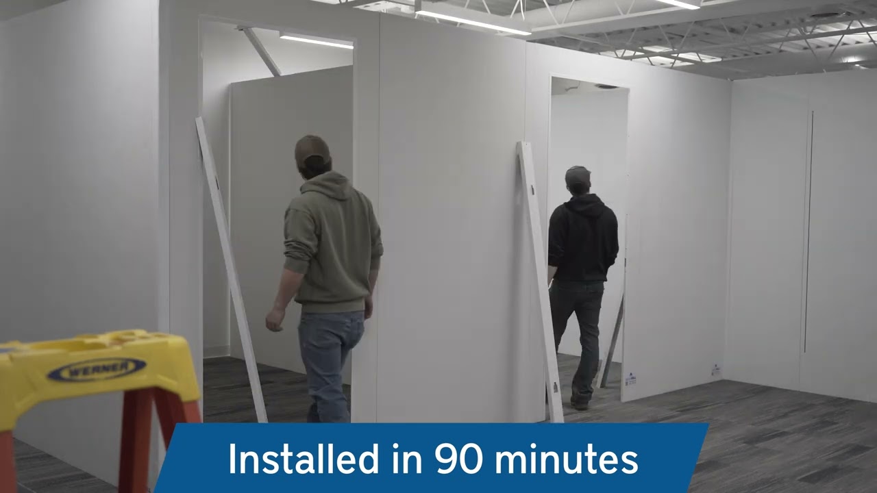 SwiftWall® HQ | Board room and breakout rooms installation timelapse