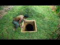 How to Build a Secret Underground House in The Jungle Alone