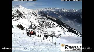 preview picture of video 'Aletsch Riederfurka webcam time lapse 2011-2012'