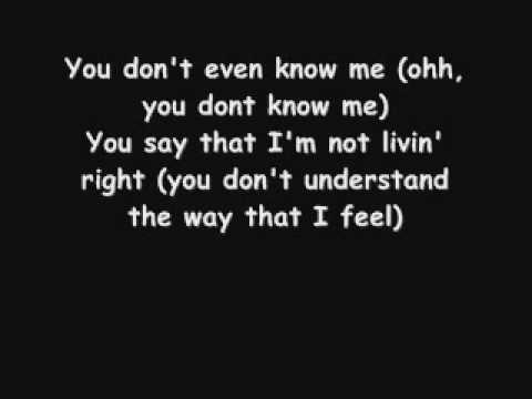 Armand van Helden -  You Don't Even Know Me Lyrics