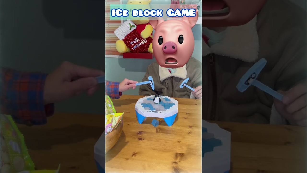 ICE BLOCK GAME🐷🔥🐭 #shorts #funny #game