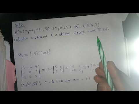 2. Exercício sobre produto misto volume e altura de um paralelepípedo