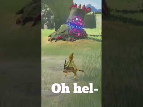Meeting a guardian for the first time in BotW..