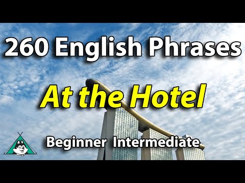 260 English Phrases at the Hotel | English Speaking & Listening Fluency Practice