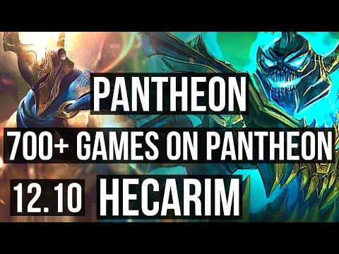PANTHEON vs HECARIM (JNG) | 1.4M mastery, 700+ games, 3/1/3 | EUW Master | 12.10