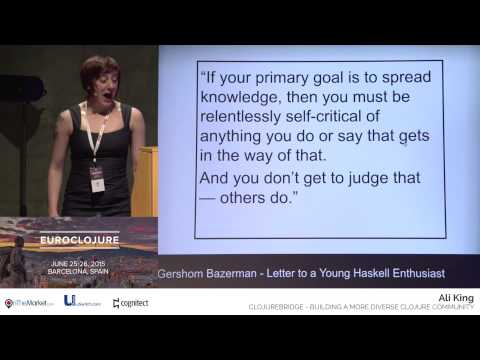 ClojureBridge - Building a more diverse Clojure community - Ali King