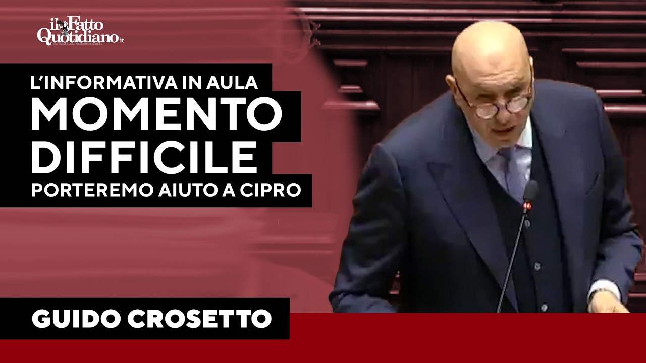 Iran, Crosetto: "Situazione difficile, aiuti a Cipro e sistemi di difesa in Medio Oriente"