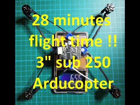 3" sub 250 microdrone 28 minutes flight time !!