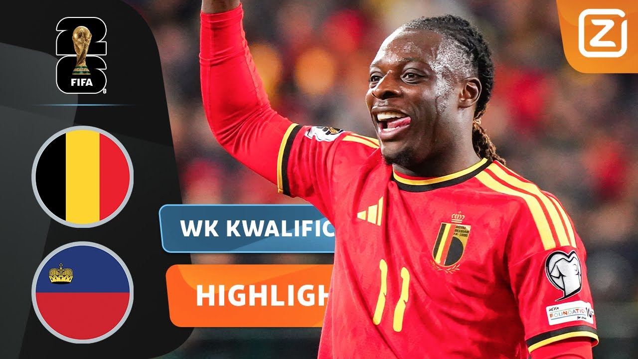 JÉRÉMY DOKU BLINKT UIT BIJ ZEVENKLAPPER VAN BELGIË!⭐| België vs Liechtenstein | WK 2026 Kwalificatie