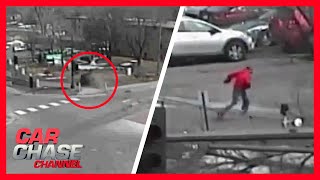 High-speed chase ends with dramatic crash