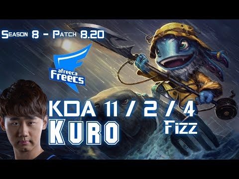 AFs Kuro FIZZ vs TWISTED FATE Mid - Patch 8.20 KR Ranked