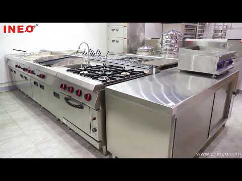 Industrial hotel kitchen restaurant equipment