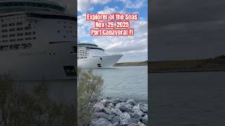Explorer of the Seas Sounds Her Horns During Sail Away!