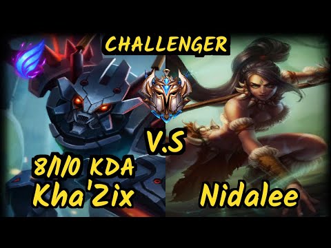 ESG Agurin (KHA'ZIX) vs NIDALEE - 8/1/0 KDA JUNGLE CHALLENGER GAMEPLAY - EUW