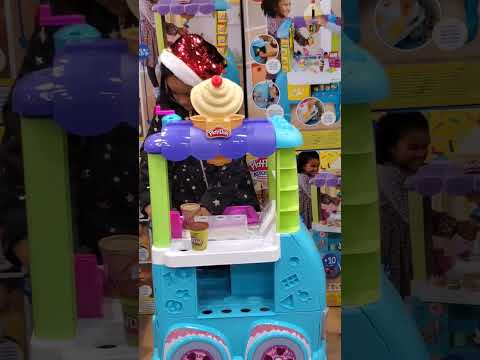 Play-Doh Kitchen Creations Ice-cream Truck Playset for Kids #shorts #kids #playdoh #christmas