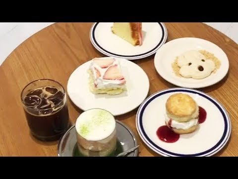 젤리 머랭 쿠키🐶와 잼 크림 스콘이 있는 스탬프커피 ☕️