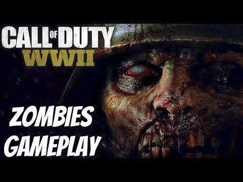 Call of Duty WW2 - Zombies Mode Gameplay Walkthrough Part 1 Tesla Gun [1080p 60fps] PS4 PRO