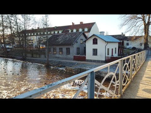 Walking in Köping, Sweden