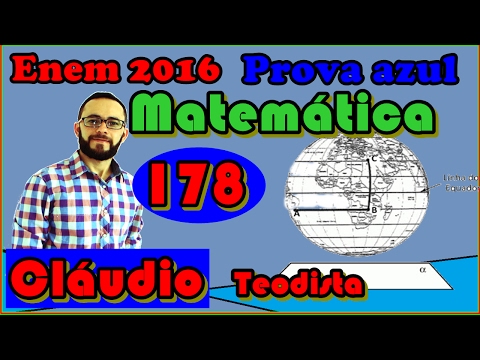 Enem 2016 - Matemática - azul - questão 178 - 1ª aplic.