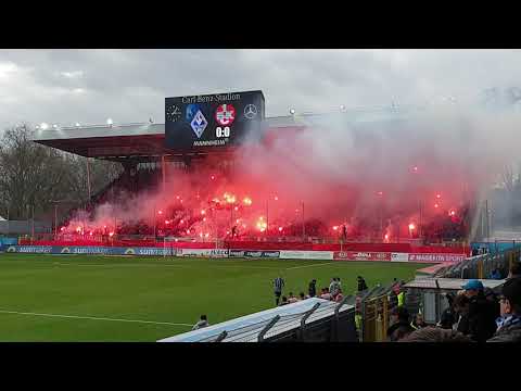 Waldhof vs. Lautern - Pyro