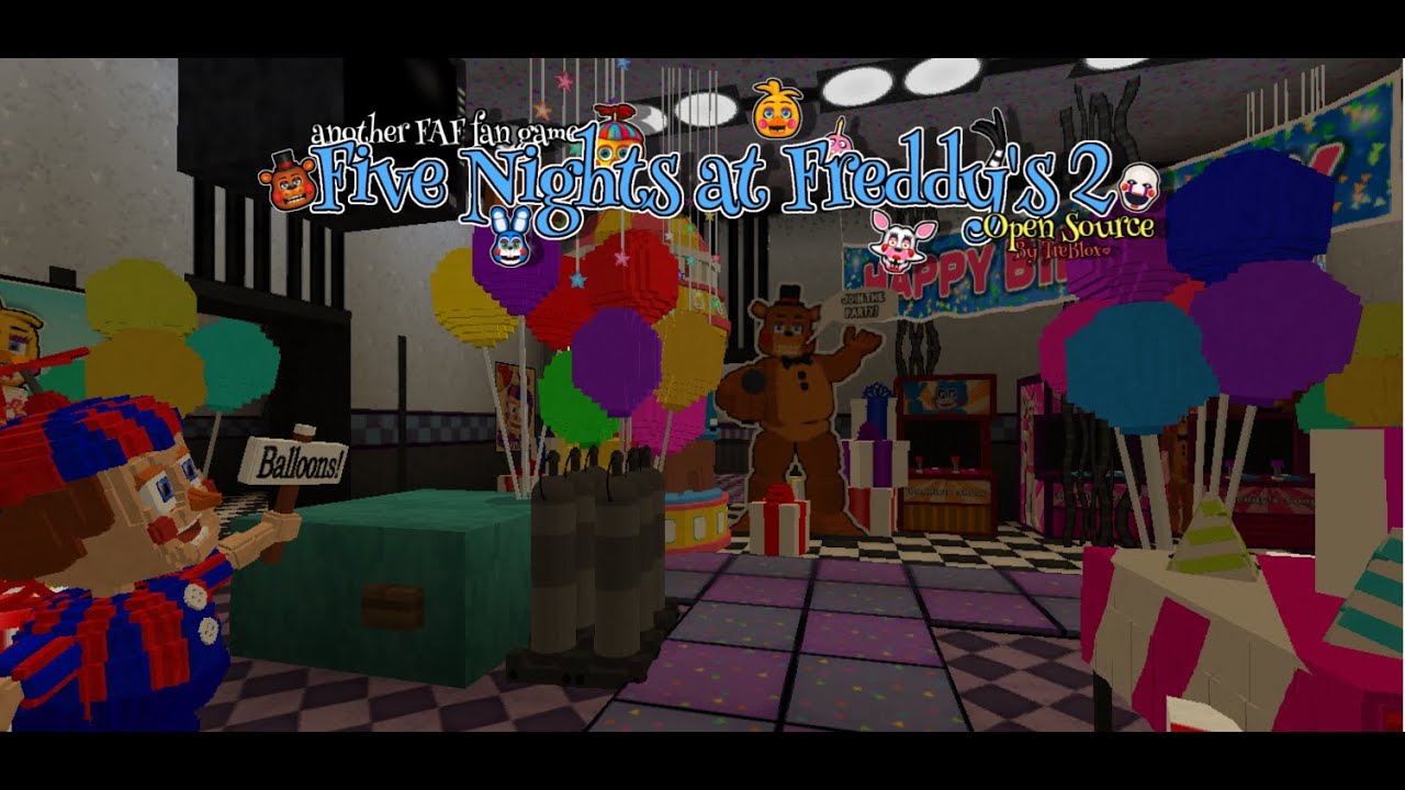 another FNAF fan game Five Night's At Freddy's 2 Open Source Minecraft Map