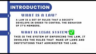 LEGAL SYSTEM 1
