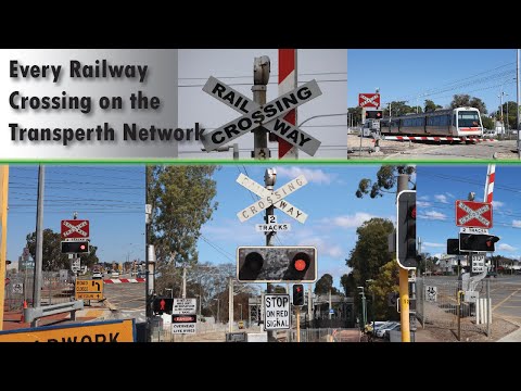 Every Railway Crossing on the Transperth Rail Network
