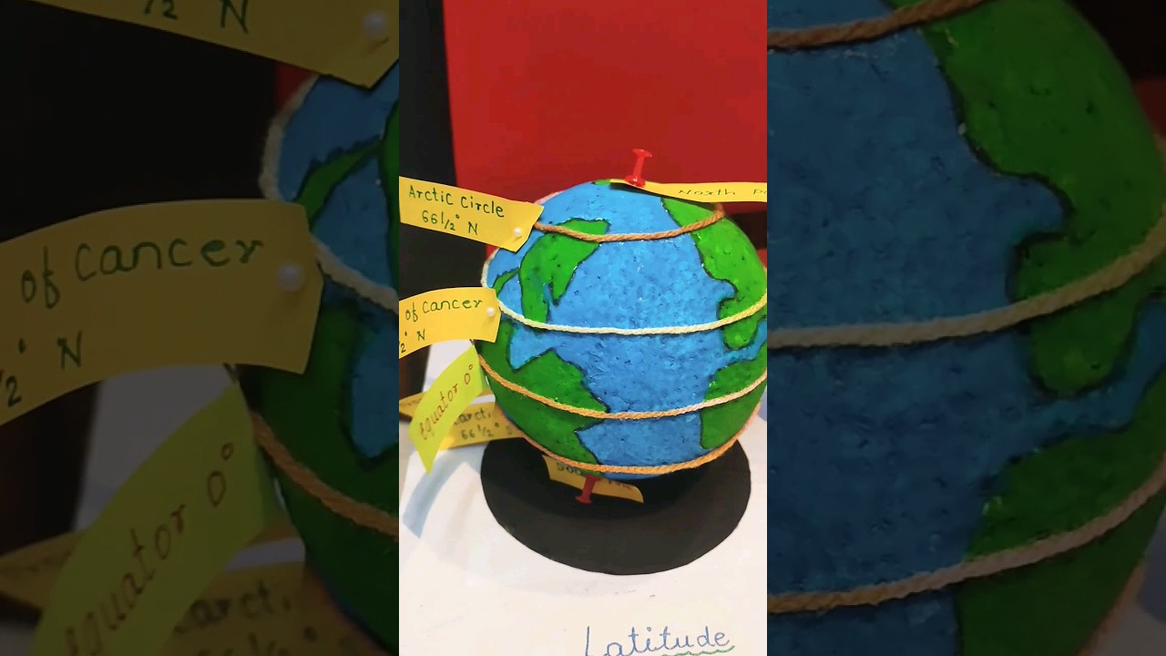 3d Model Of Globe | Model Of Longitude and Lattitude Of Earth