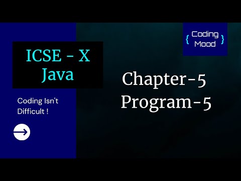 Chapter 5 Program 5 Icse Class 10 Java Bluej General Programming Decision Making In Java